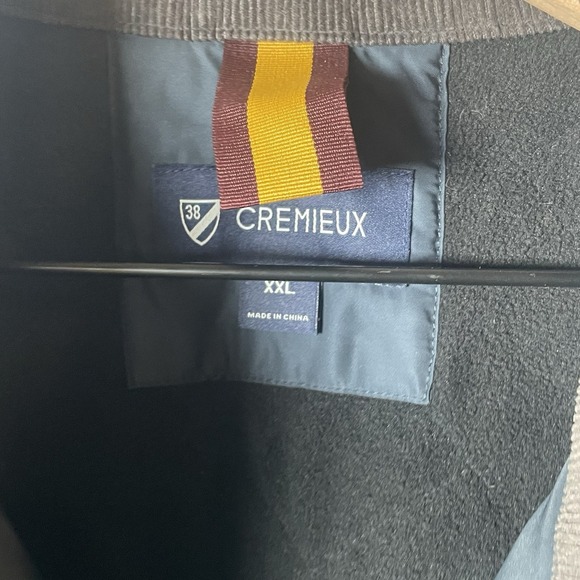 Cremieux Mens XXL Quilted Field Jacket Brown Corduroy Collar "38 Crest" Logo - Picture 7 of 16